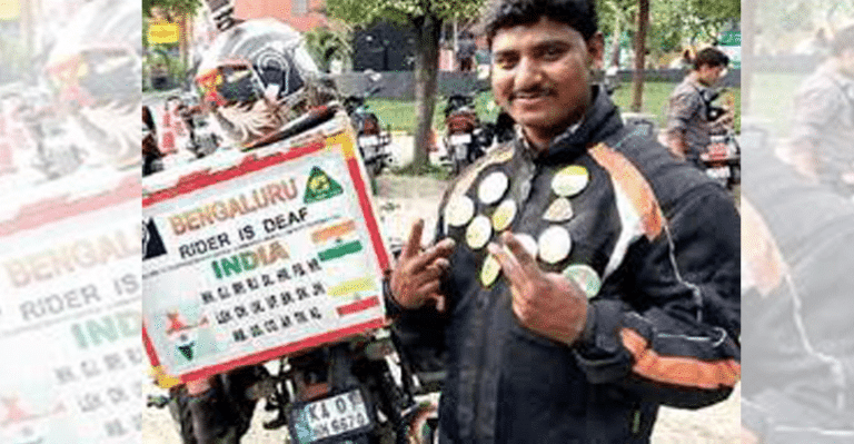 Denied A Driving Licence, This Hearing-Impaired Man Covers 17,836Km On Bike To Prove A Point