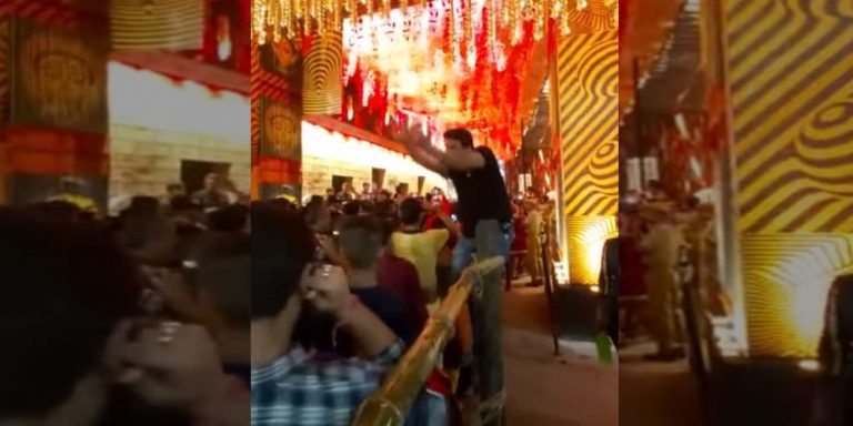 Watch The Video: Netizens Applaud This Durga Pujo Crowd Controlling Cop For His Superb Skills