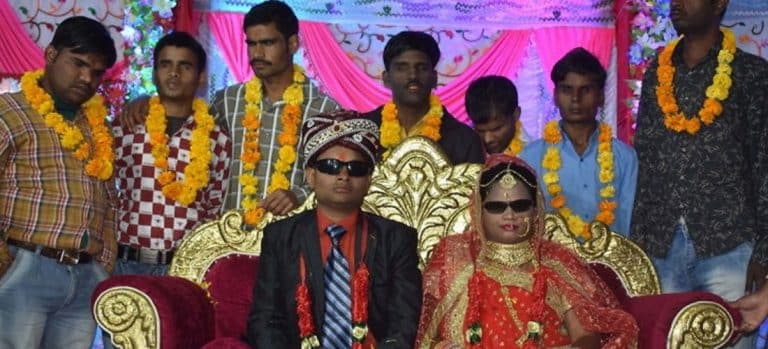 blind couple marriage