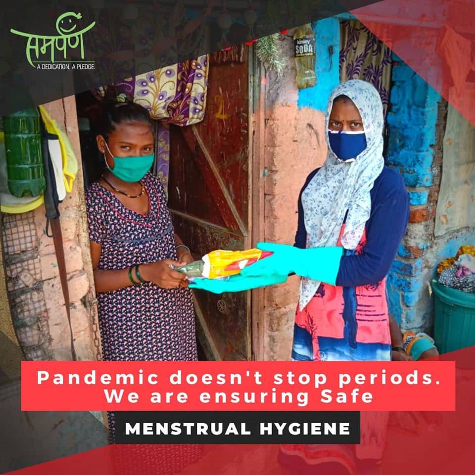 samarpan distributing sanitary pads