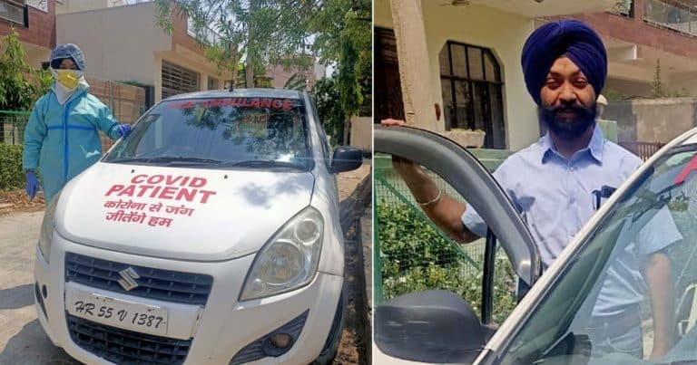 This Man Providing FREE Oxygen Ambulance Sewa Despite Adversities Is A Torch For Humanity