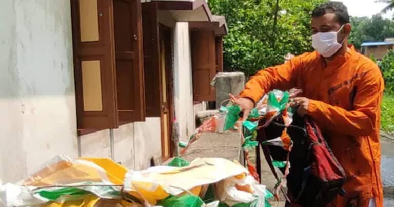 This Man Collects Discarded Indian National Flags To Protect Its Honor
