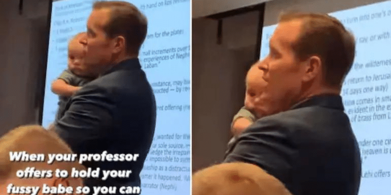 Professor Held Student’s Baby In Class So She Can Take Down Notes