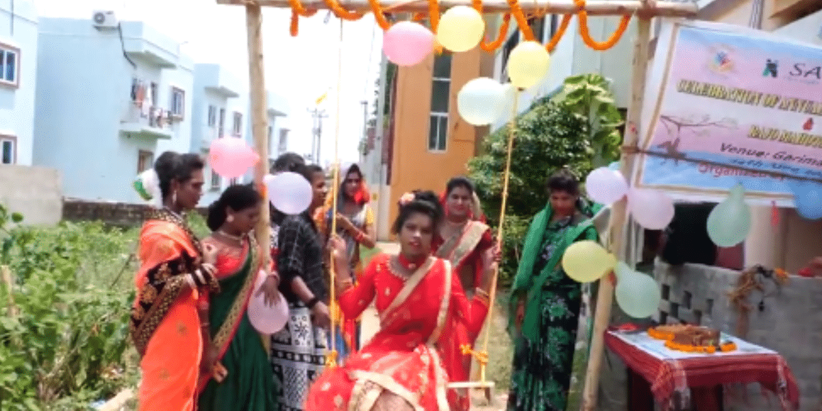 Trans woman celebrate menstruation festival rajo