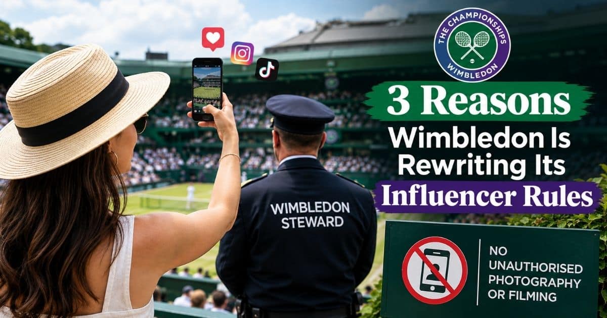 WIMBLEDON CRACKS DOWN ON INFLUENCER RING LIGHTS